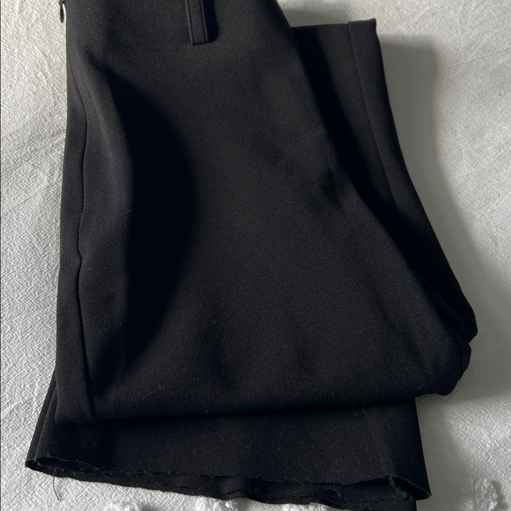 Black side zip high waisted pants - Picture 3 of 3